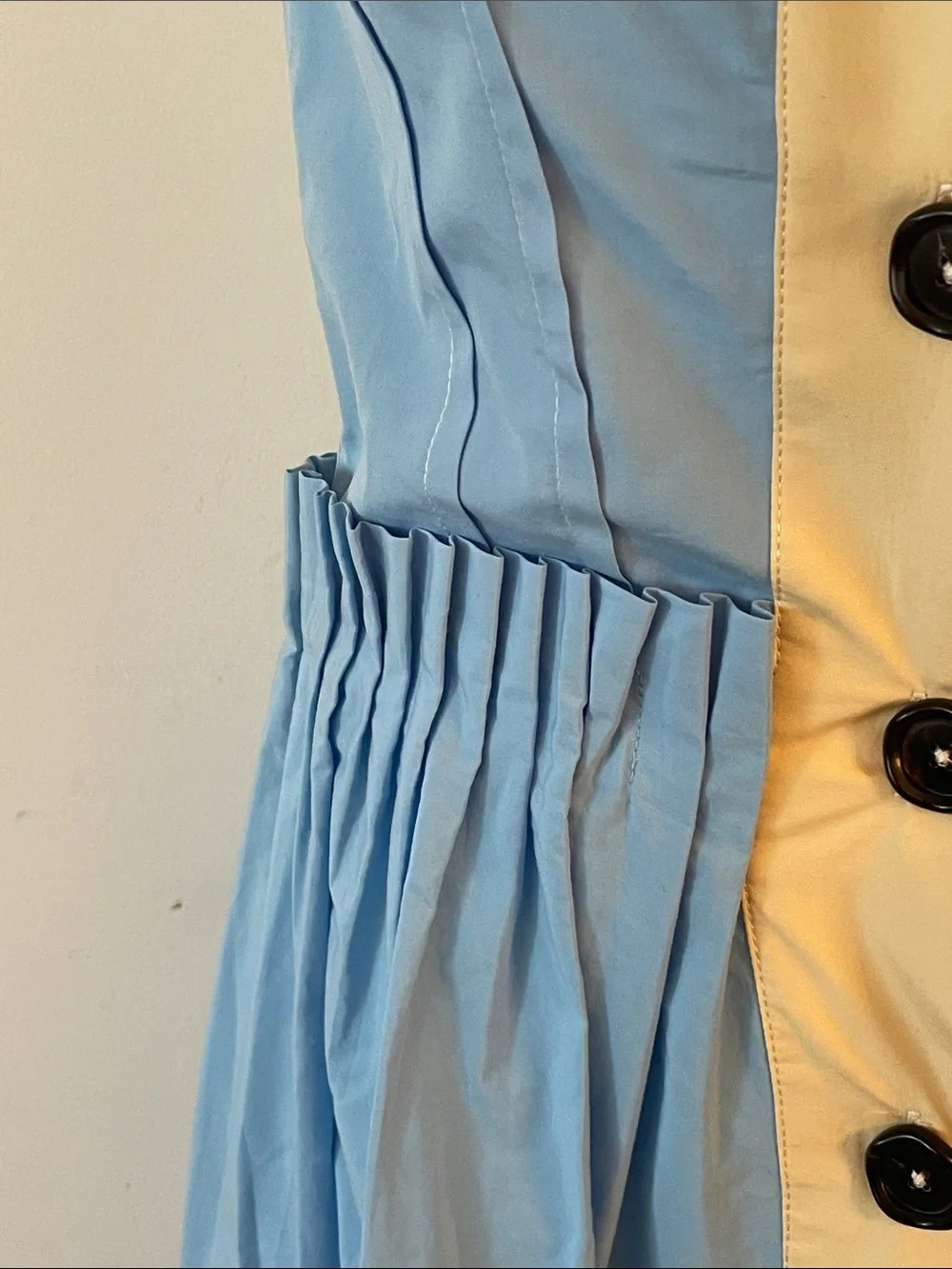 Marni Sky Blue Button Front Midi Dress Sleeveless Cotton Poplin EU M - Picture 4 of 10